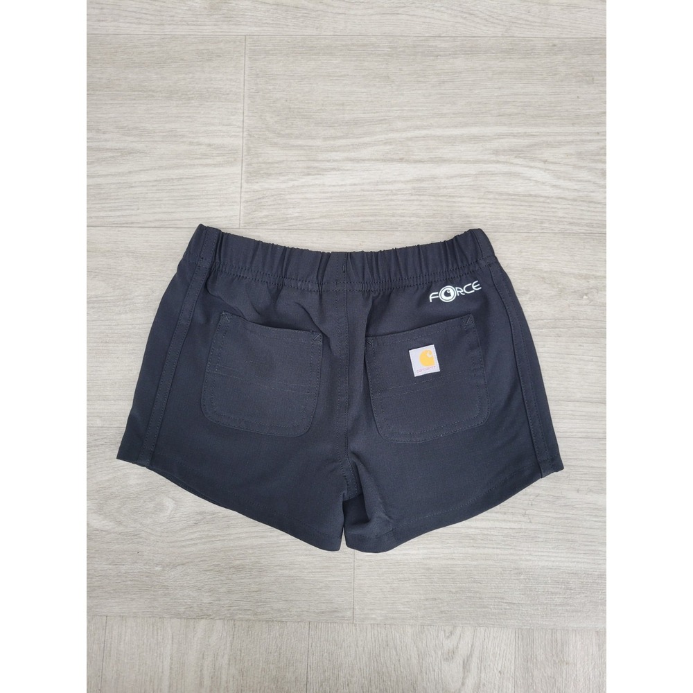 Carhartt Force Girls Shorts Size 4T Black Pull On Elastic Waist Pockets Athletic - Picture 2 of 5